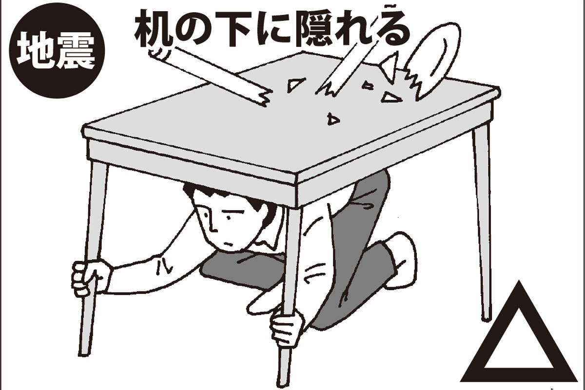 新耐震基準の建物なら問題ないが、旧耐震の建物は倒壊の危険が高い。なるべく早く外へ逃げるのが正解だ