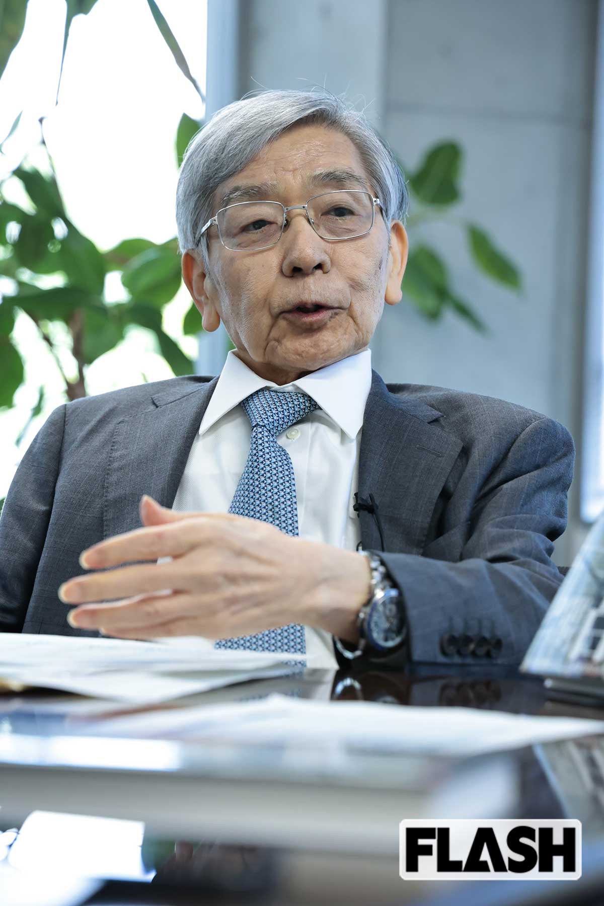 黒田東彦（くろだ・はるひこ）前日本銀行総裁。歴代最長の10年間にわたり異次元緩和を主導（写真・長谷川 新）