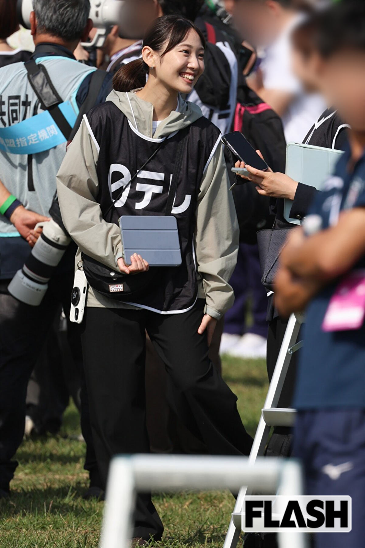 リラックスした様子の林田美学アナ