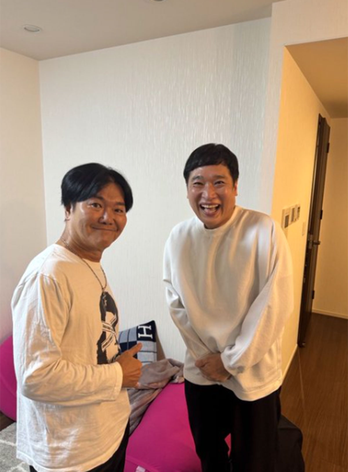 山里亮太のXより。島田紳助の近影の若さに、驚きの声が集まった